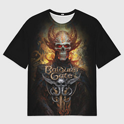 Мужская футболка оверсайз Baldurs Gate 3 diablo