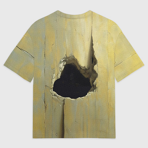 Мужская футболка оверсайз Девушка выглядывает / 3D-принт – фото 2