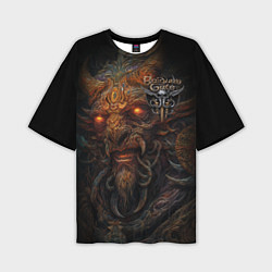 Мужская футболка оверсайз Baldurs Gate 3 logo demon