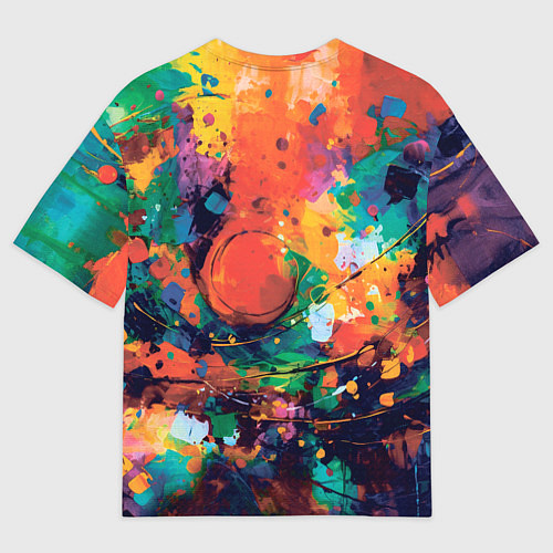 Мужская футболка оверсайз Три девушки на Хэллоуин / 3D-принт – фото 2