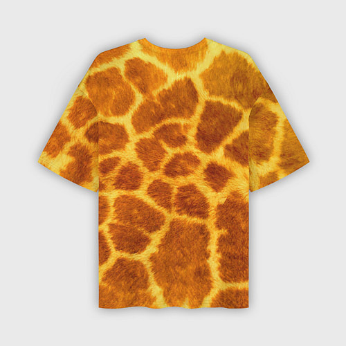 Мужская футболка оверсайз Шкура жирафа - текстура / 3D-принт – фото 2