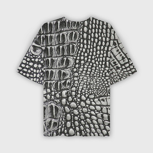 Мужская футболка оверсайз Кожа крокодила - текстура / 3D-принт – фото 2