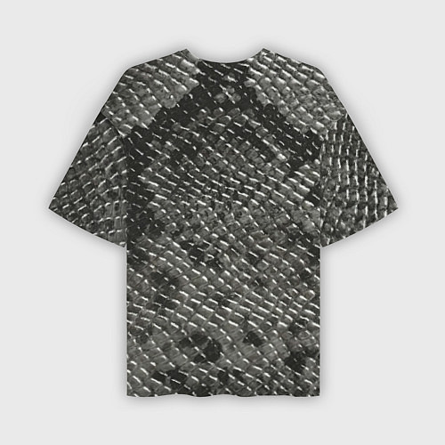 Мужская футболка оверсайз Кожа змеи - текстура / 3D-принт – фото 2