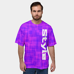 Футболка оверсайз мужская Стиль ИИ, цвет: 3D-принт — фото 2