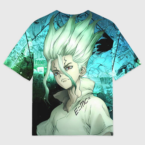 Мужская футболка оверсайз Доктор Стоун Сэнку Исигами / 3D-принт – фото 2