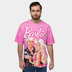 Футболка оверсайз мужская Барби и Кен Фильм, цвет: 3D-принт — фото 2