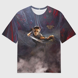 Мужская футболка оверсайз Baldurs gate 3 Лаэзель