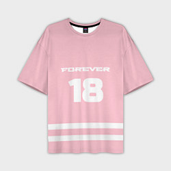 Футболка оверсайз мужская Forever 18, цвет: 3D-принт