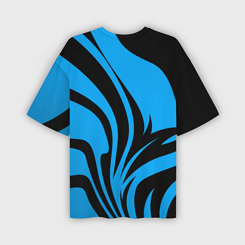 Мужская футболка оверсайз Фольцваген - спокойный синий / 3D-принт – фото 2