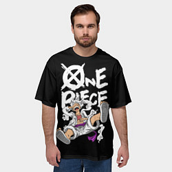 Футболка оверсайз мужская One piece - gear 5 luffy, цвет: 3D-принт — фото 2
