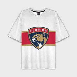Футболка оверсайз мужская Florida panthers - uniform - hockey, цвет: 3D-принт