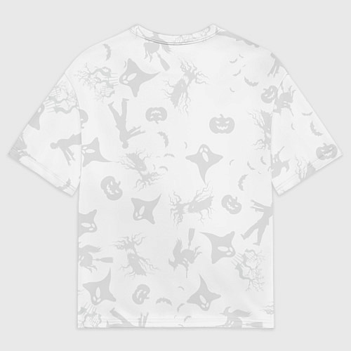 Мужская футболка оверсайз С котиками на хэллоуин / 3D-принт – фото 2