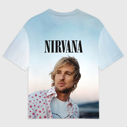 Мужская футболка оверсайз Тру фанат Nirvana / 3D-принт – фото 2