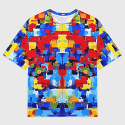 Мужская футболка оверсайз Colorful abstraction - vogue - paint