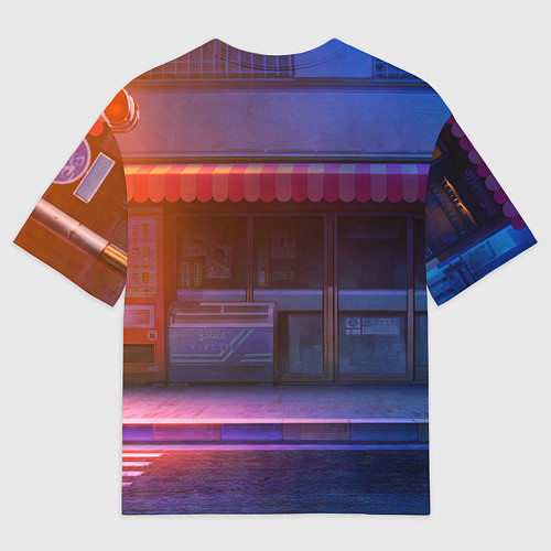 Мужская футболка оверсайз Студентка девушка лиса / 3D-принт – фото 2