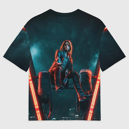 Мужская футболка оверсайз Мистер Дамп Vampire the masquerade bloodlines 2 / 3D-принт – фото 2