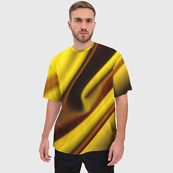 Футболка оверсайз мужская Желтая футболка, цвет: 3D-принт — фото 2