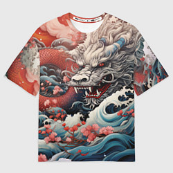Мужская футболка оверсайз Морской дракон Irezumi