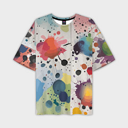 Мужская футболка оверсайз Colorful blots - vogue - abstraction