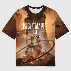 Мужская футболка оверсайз Герои Little nightmares 3