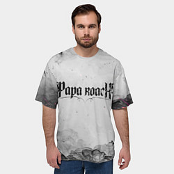 Футболка оверсайз мужская Papa Roach grey, цвет: 3D-принт — фото 2