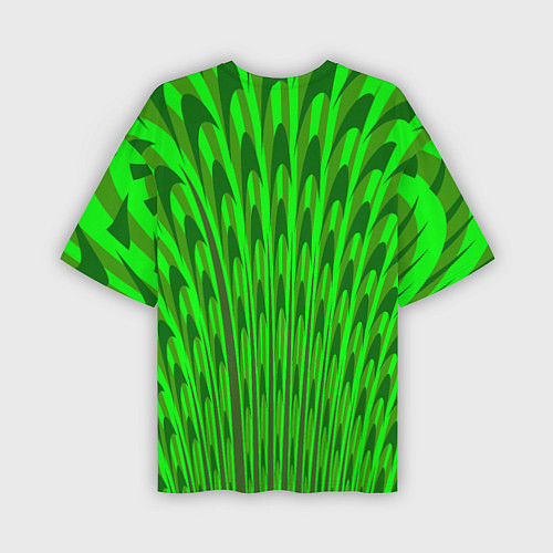 Мужская футболка оверсайз Травяные стрелы / 3D-принт – фото 2