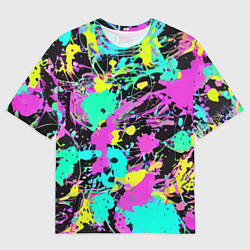 Мужская футболка оверсайз Красочная композиция - мода