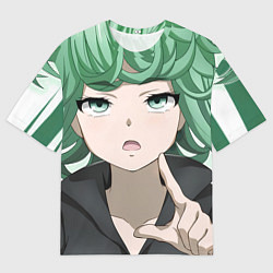 Футболка оверсайз мужская One Punch Man Тацумаки, цвет: 3D-принт