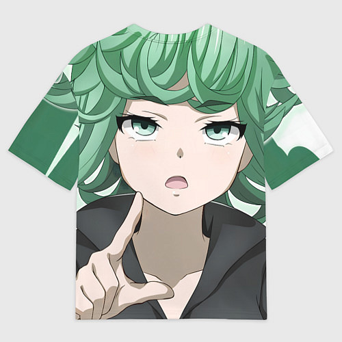 Мужская футболка оверсайз One Punch Man Тацумаки / 3D-принт – фото 2