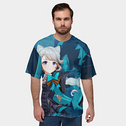Футболка оверсайз мужская Lynette Genshin Impact, цвет: 3D-принт — фото 2