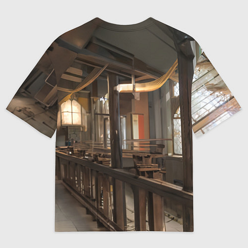 Мужская футболка оверсайз Девушка эльф с аппетитными формами / 3D-принт – фото 2