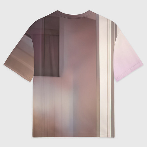 Мужская футболка оверсайз Милая аниме блондинка / 3D-принт – фото 2