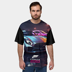 Футболка оверсайз мужская Forza Horizon street racing, цвет: 3D-принт — фото 2
