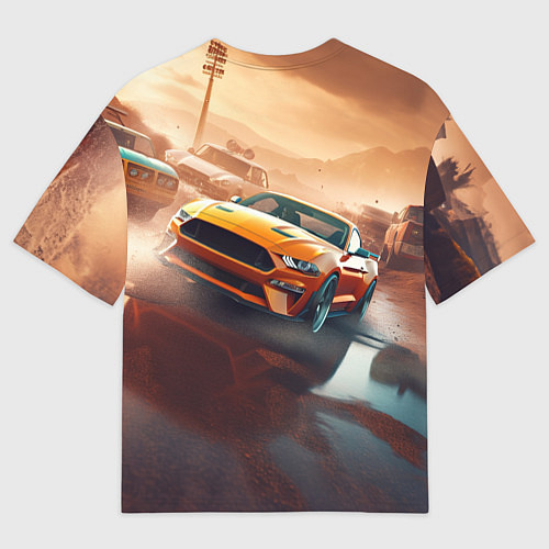Мужская футболка оверсайз Forza Horizon race / 3D-принт – фото 2