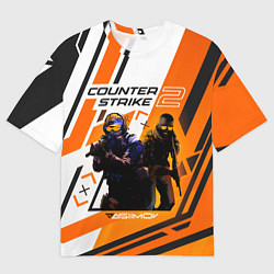Мужская футболка оверсайз CS 2 Asiimov