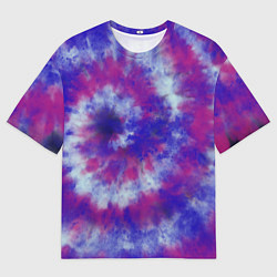 Футболка оверсайз мужская Tie-Dye дизайн, цвет: 3D-принт