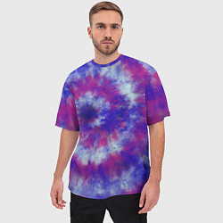 Футболка оверсайз мужская Tie-Dye дизайн, цвет: 3D-принт — фото 2