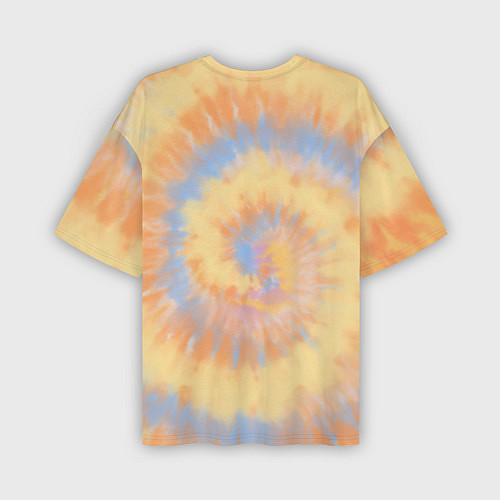 Мужская футболка оверсайз Tie-Dye дизайн / 3D-принт – фото 2