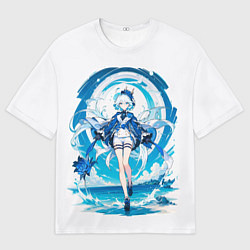 Футболка оверсайз мужская Фурина Фокалорс Геншин Импакт, цвет: 3D-принт