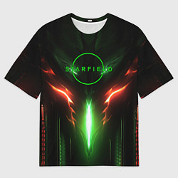 Футболка оверсайз мужская Starfield abstract, цвет: 3D-принт