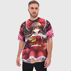 Футболка оверсайз мужская Touhou Project Рейму, цвет: 3D-принт — фото 2