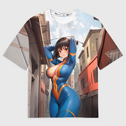 Мужская футболка оверсайз Girl anime Fallout