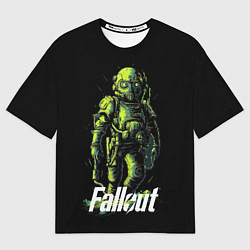 Футболка оверсайз мужская Fallout green, цвет: 3D-принт
