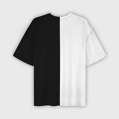 Мужская футболка оверсайз Black white / 3D-принт – фото 2