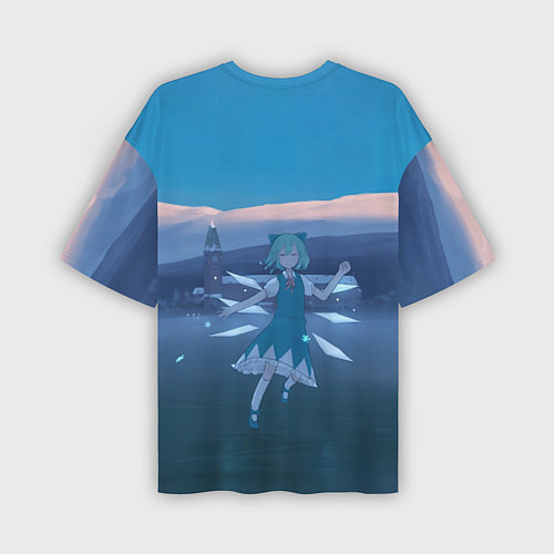 Мужская футболка оверсайз Touhou Project Cirno Тируно 9 / 3D-принт – фото 2