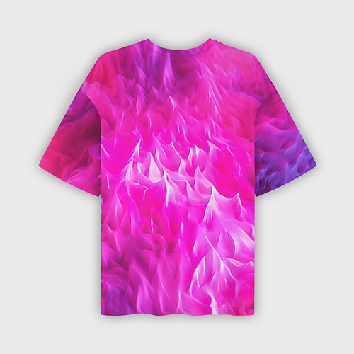 Мужская футболка оверсайз Pink texture / 3D-принт – фото 2