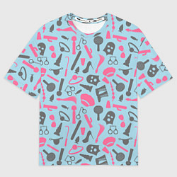 Футболка оверсайз мужская БДСМ - игрушки, цвет: 3D-принт