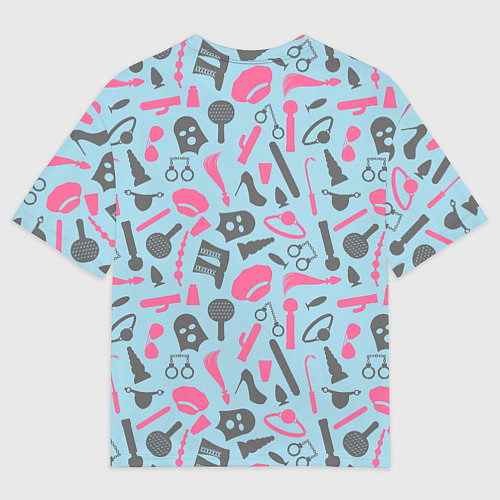 Мужская футболка оверсайз БДСМ - игрушки / 3D-принт – фото 2