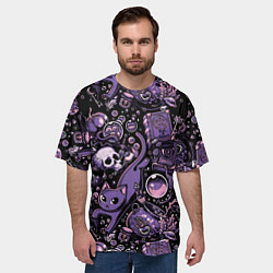 Футболка оверсайз мужская Ведьминский паттерн, цвет: 3D-принт — фото 2