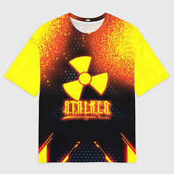 Футболка оверсайз мужская Stalker броня радиоктивная, цвет: 3D-принт